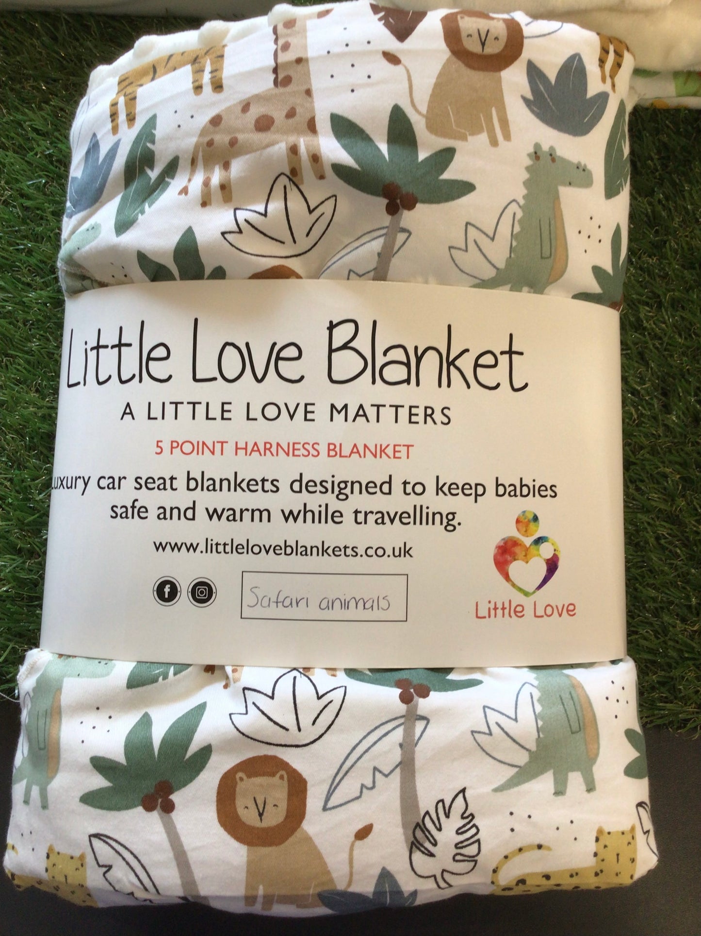Little Love Blanket Safari Animals (5 Point)