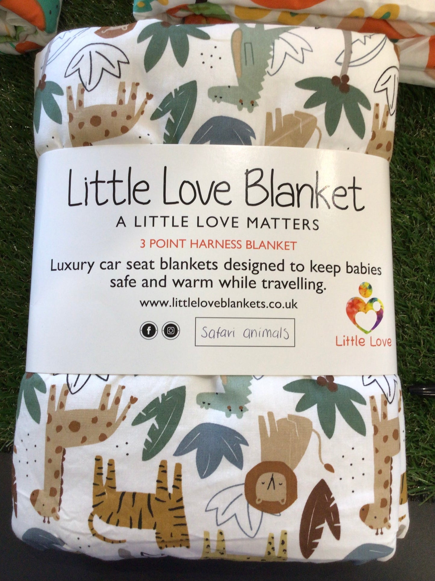 Little Love Blanket Safari Animals (3 point)
