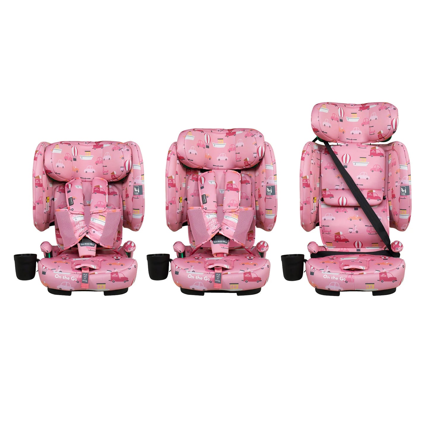 Cosatto On The Go i-Size Travel Car Seat-Rosy