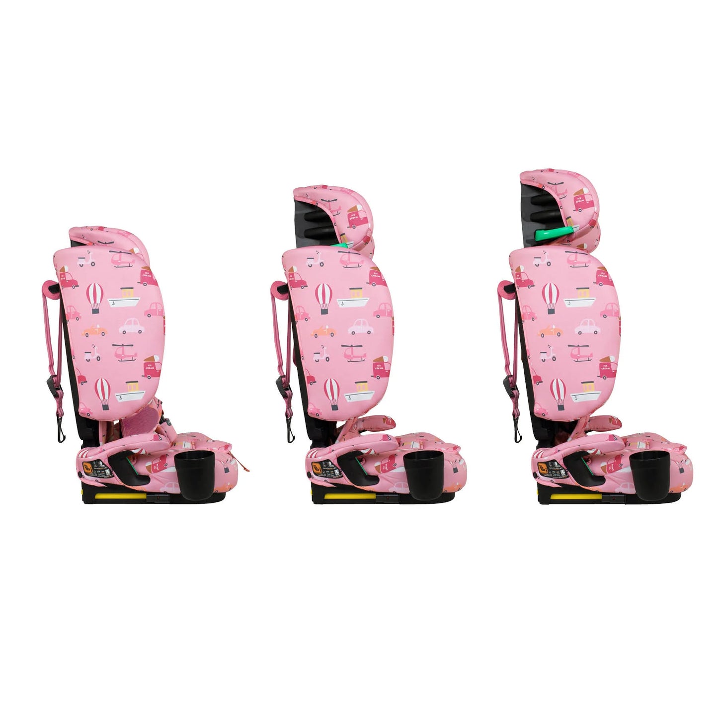 Cosatto On The Go i-Size Travel Car Seat-Rosy