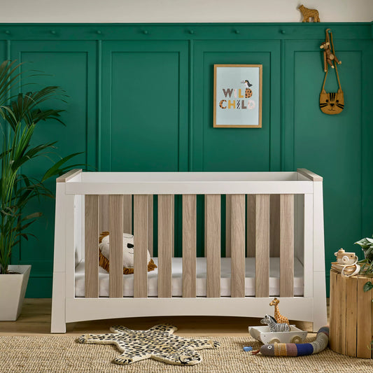 CuddleCo Ada Cotbed-White & Ash
