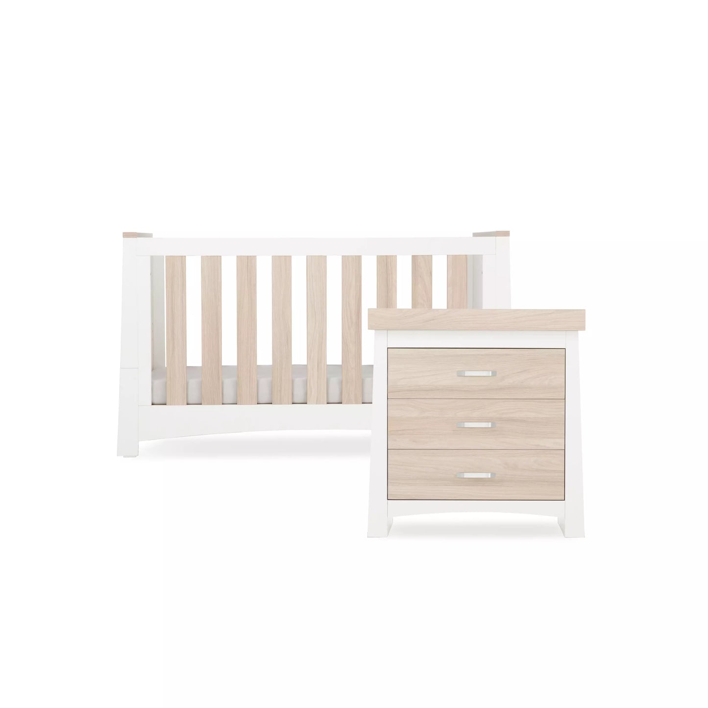 CuddleCo Ada Two Piece-White & Ash