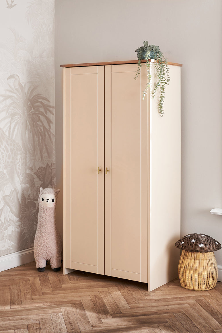 OBABY Evie Double Wardrobe-Cashmere