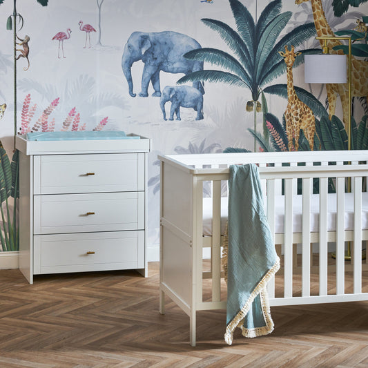 OBABY Evie 2 Piece Room Set-White