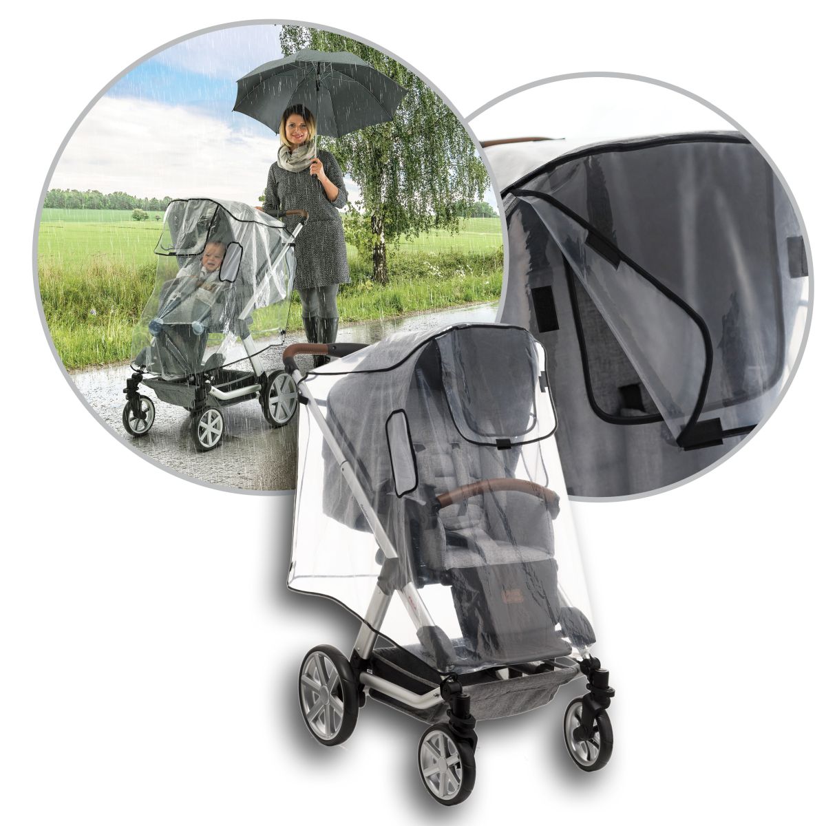 Reer Rain Cover for Stroller- PVC