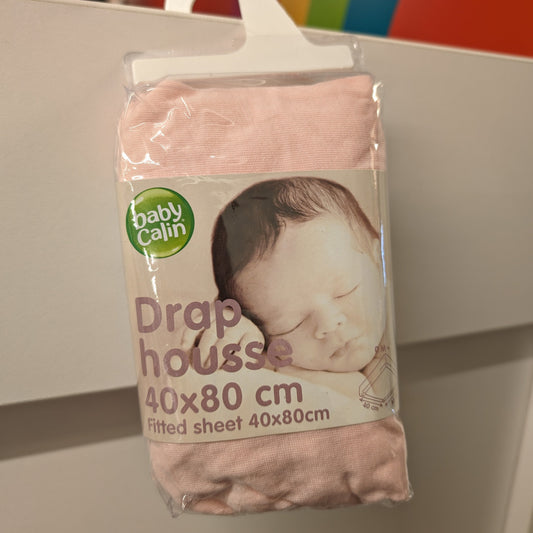 Baby Calin Fitted Sheet 40x80cm-Pink