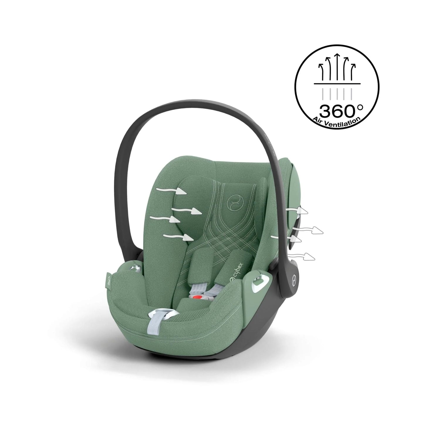 Cybex Cloud T I-Size Car Seat-Leaf Green Plus