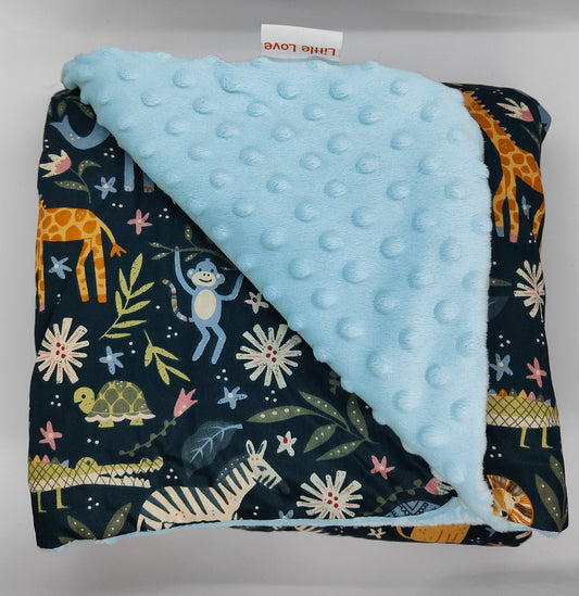 Little Love Blankets - Blue Safari (5 point)