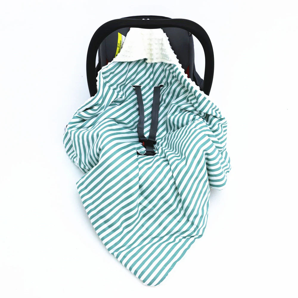 Little Love Blankets-Green Candy Stripe (3 point)