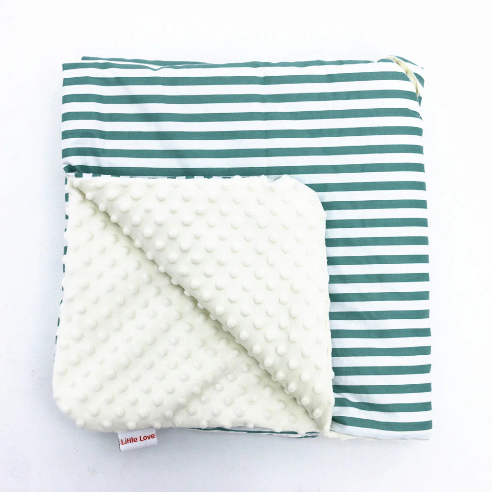 Little Love Blankets-Green Candy Stripe (5 point)