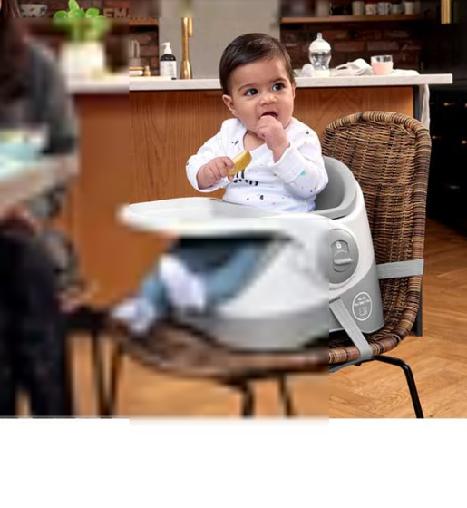 Mamas & Papas Baby Bud Booster Seat-Pebble Grey