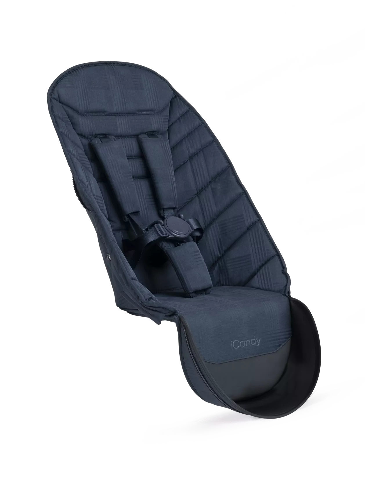 iCandy Peach 2nd Seat Fabric-Navy Check