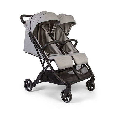 Push Me Dubl Lightweight Double Stroller - Stone Grey