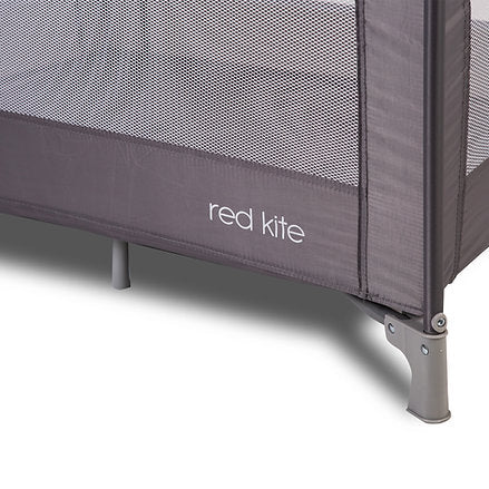 Red Kite Sleeptight Travel Cot-Grey
