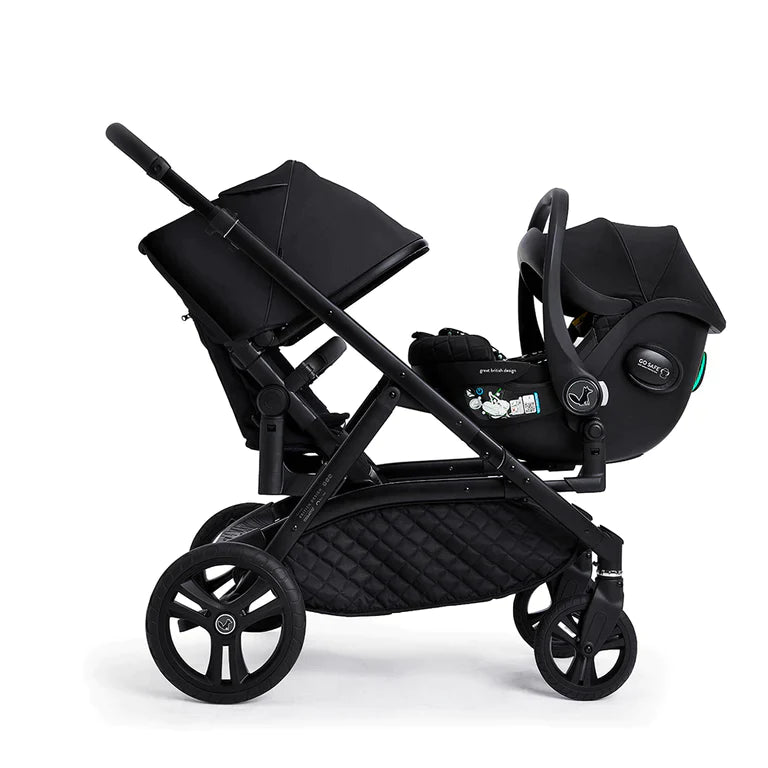Wow XL Car Seat and i-Size Base Bundle-Silhouette
