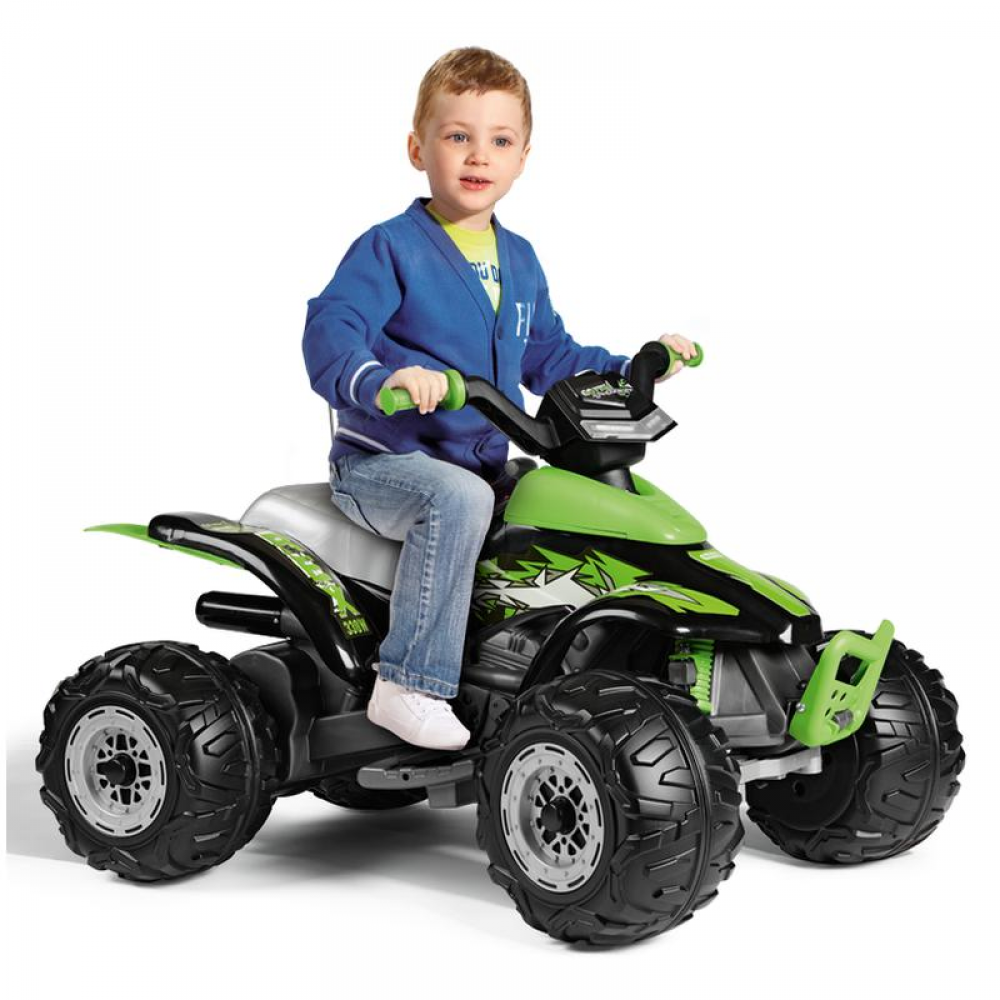 Peg Perego Corral T-Rex 330W 12v Quad Bike-Green