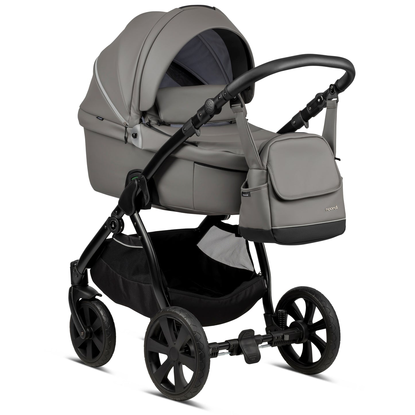 Noordi Fjordi Leather 2in1 Travel System-Graphite