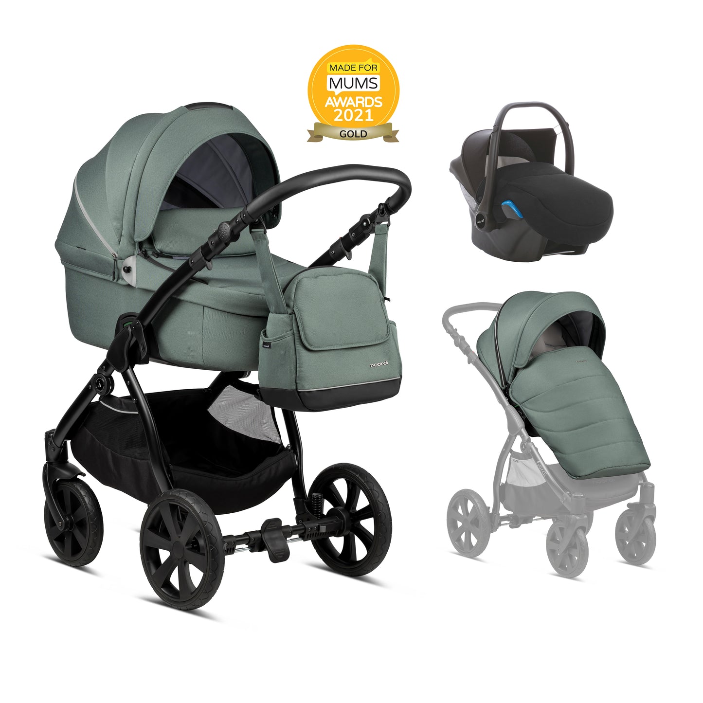 Noordi Fjordi 3in1 Travel System-Fern
