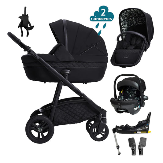 Wow Continental Car Seat and i-Size Base Bundle-Silhouette