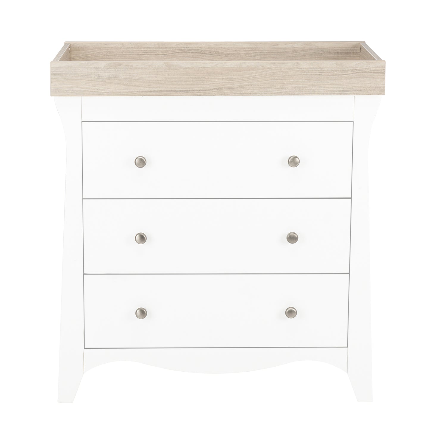 Clara 3 Piece Nursery Room Set White-Driftwood Ash