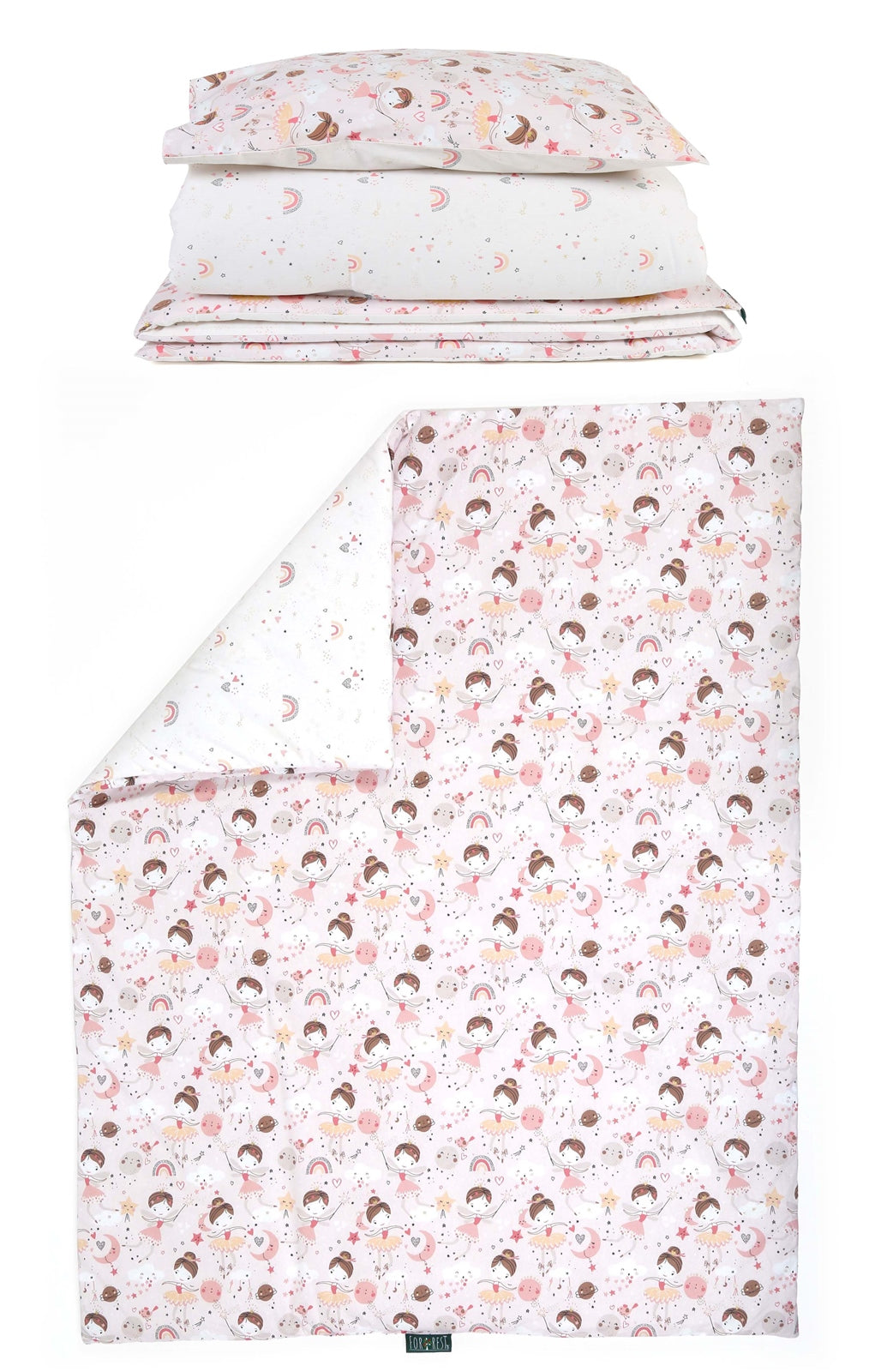 Forrest 3 Piece Reversible Cot Bed Set - Fairy