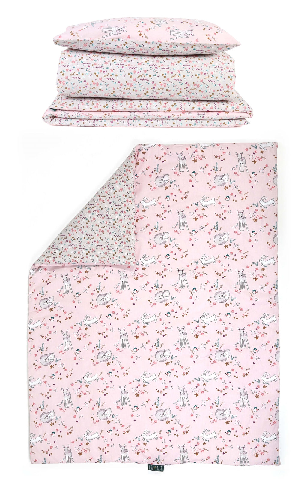 Forrest 3 Piece Reversible Cot Bed Set - Meadowland