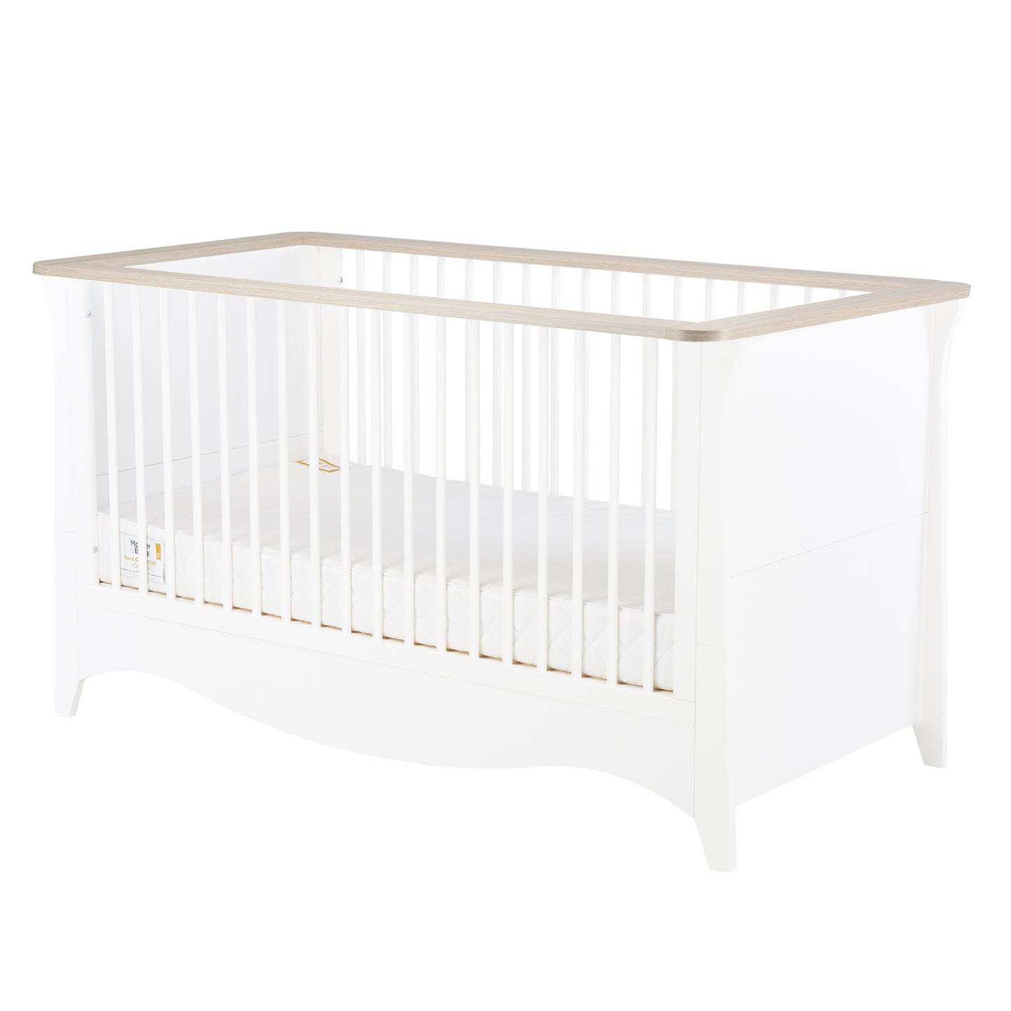 Clara 3 Piece Nursery Room Set White-Driftwood Ash