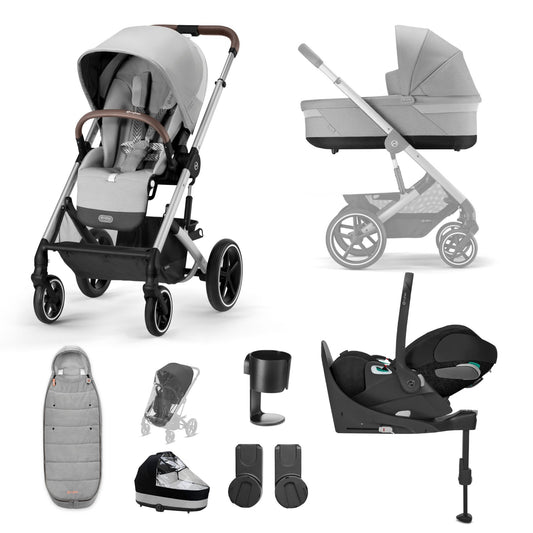 Cybex Balios S Lux 10 Piece Luxury Bundle-Lava Grey