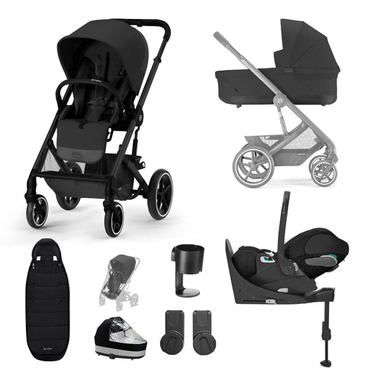 Cybex Balios S Lux 10 Piece Luxury Bundle-Moon Black
