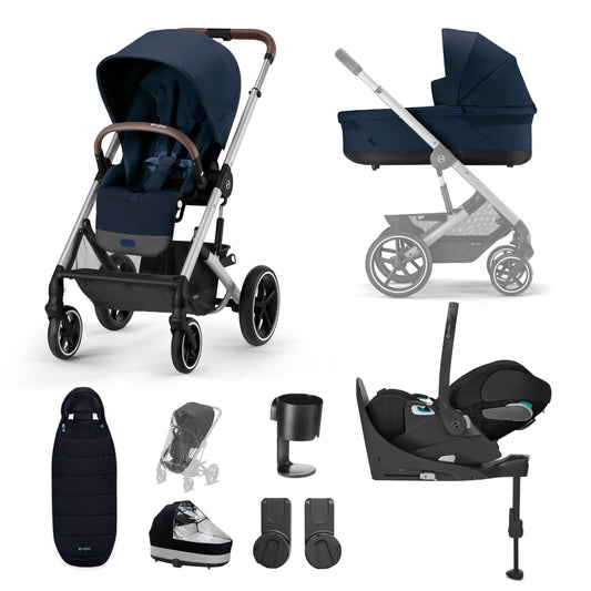 Cybex Balios S Lux 10 Piece Luxury Bundle-Ocean Blue