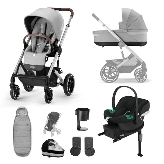 Cybex Balios S Lux 10 Piece Comfort Bundle-Lava Grey