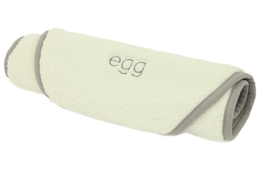 Egg Carrycot Sherpa Mattress Topper-Grey