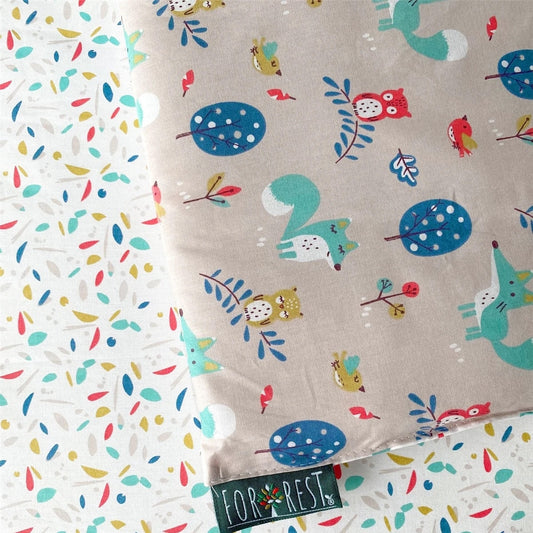 Forrest 3 Piece Reversible Cot Bed Set - Woody