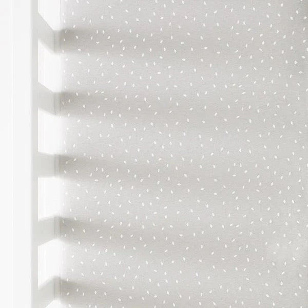 The Little Green Sheep | Organic Crib Fitted Sheet- Printed Dove