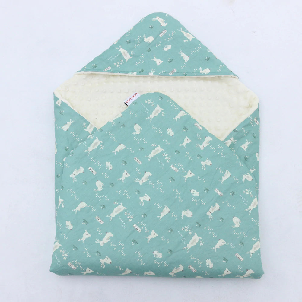 Little Love Blankets Teal Bunnies (5 point) Kiddies Corner