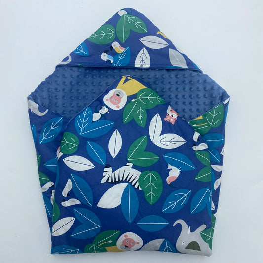 Little Love Blankets-Blue Animals (5 Point)