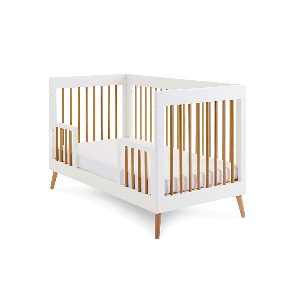 OBABY Maya Cotbed-White with Natural