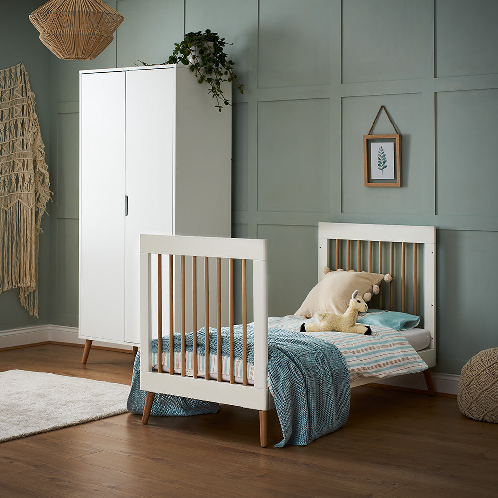 OBABY Maya Three Piece Room Set-White with Natural