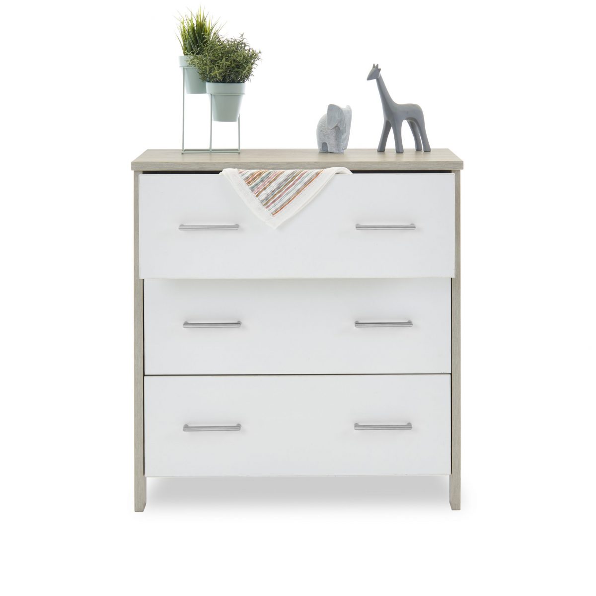 OBABY Nika 3 Piece Room Set-Grey Wash with White
