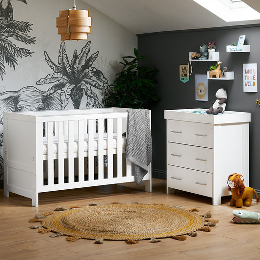 OBABY Nika 2 Piece Room Set-White Wash