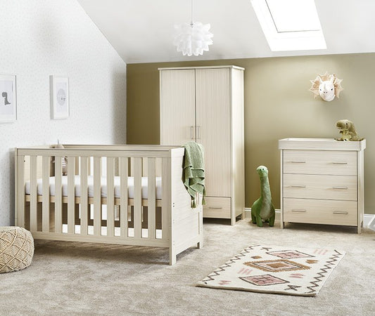 OBABY Nika 3 Piece Room Set-Oatmeal