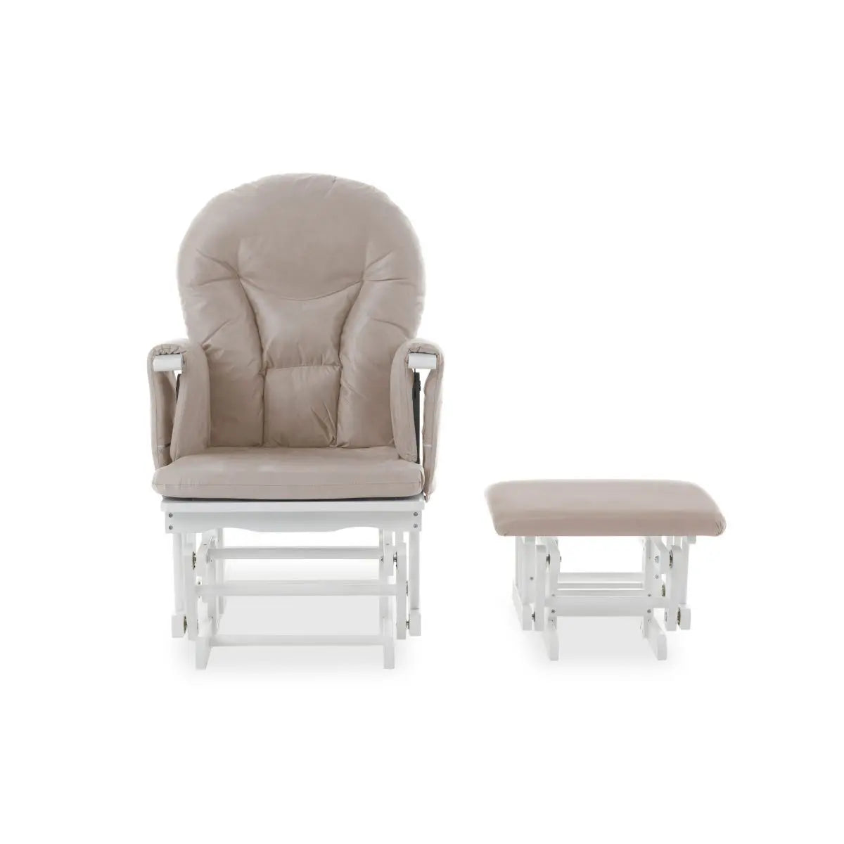 OBABY Reclining Glider Chair and Stool-Sand