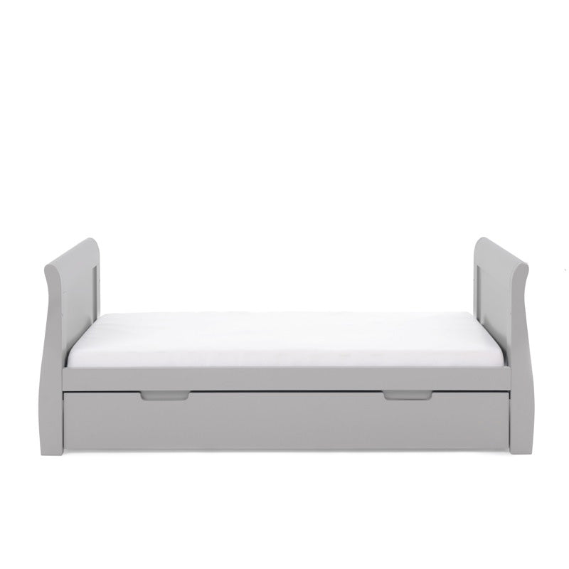 Stamford Classic Sleigh Cotbed-Warm Grey