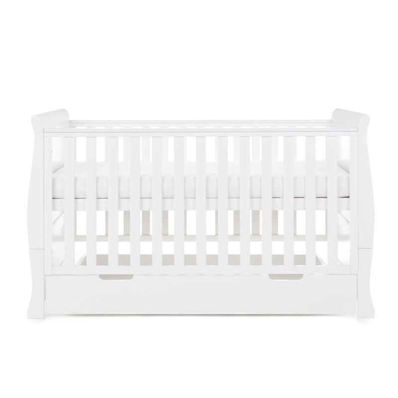 Stamford Classic Sleigh Cot Bed-White