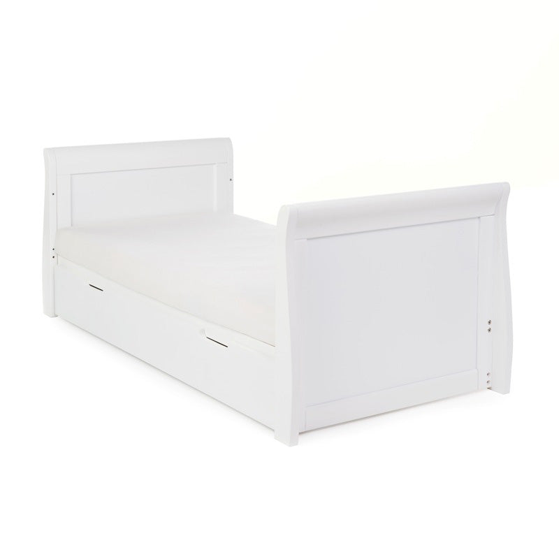 Stamford Classic Sleigh Cot Bed-White