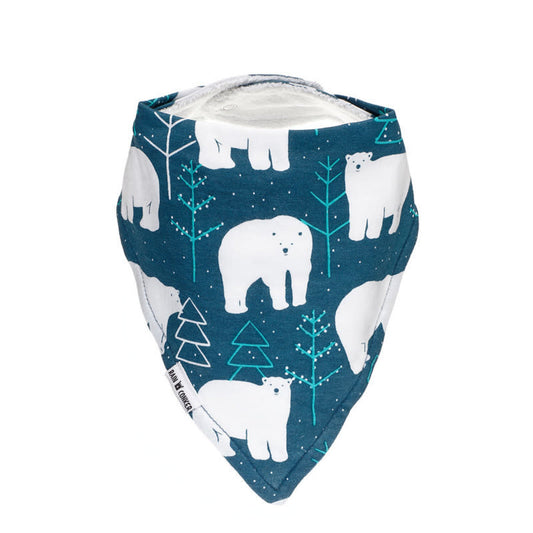Rain+Conker Polar Bear Bandana Bib