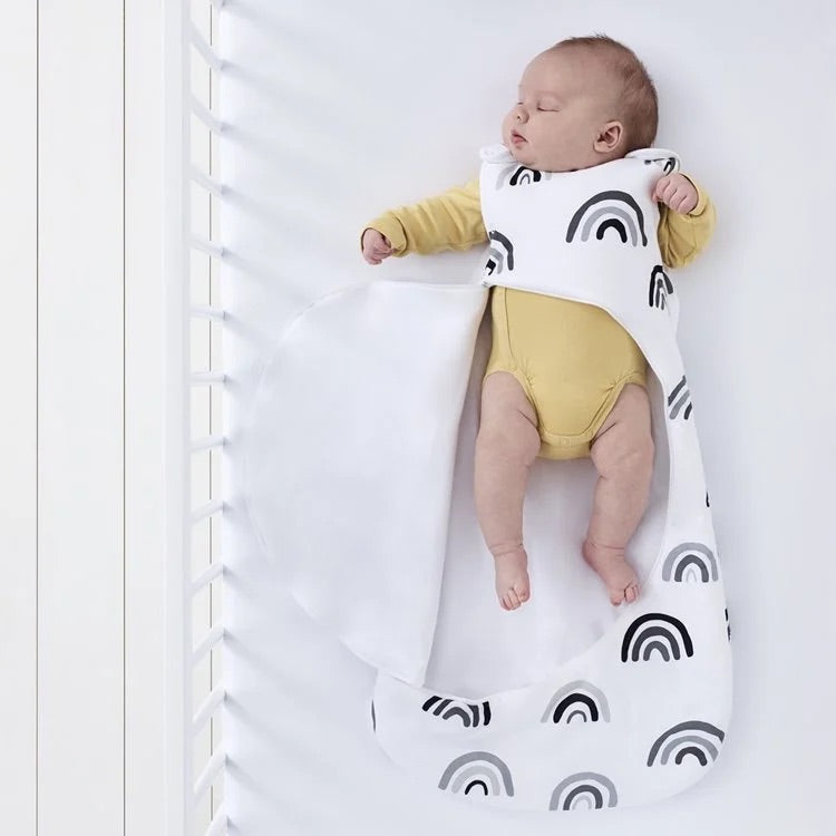 SnuzPouch Sleeping Bag 0-6 Months-Mono Rainbow