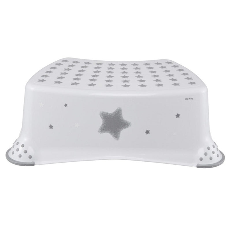 Keeeper Step Stool With Anti Slip Function Stars - White