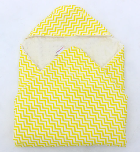 Little Love Blankets-Yellow Chevron (3 Point)