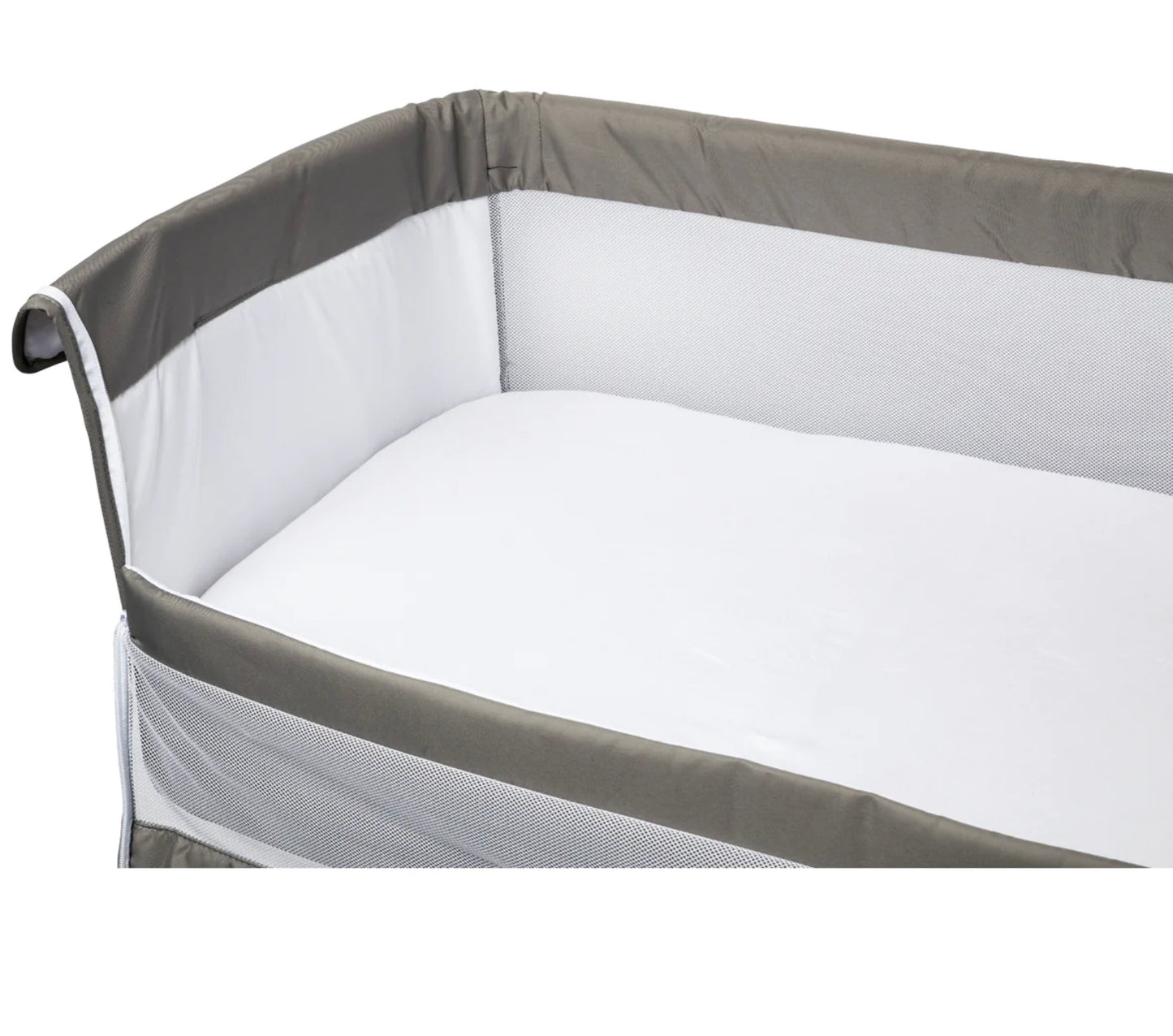 Baby Calin crib sheets 83 x 50 white/grey